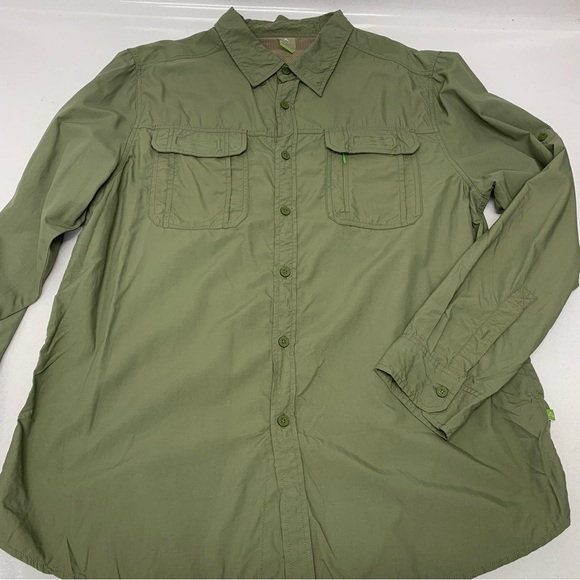 Alpine Design Shirt Tech Series XXL  Men Long Roll Tab Button Up‎ Pockets Vented - Picture 4 of 8